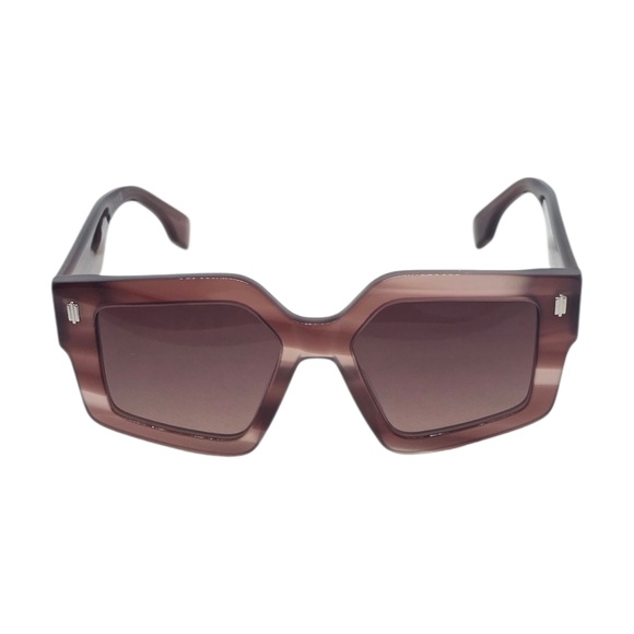 FENDI Stylish Brown STRIPED  Sunglasses - Picture 2 of 5